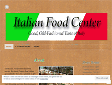 Tablet Screenshot of italianfoodctr.com